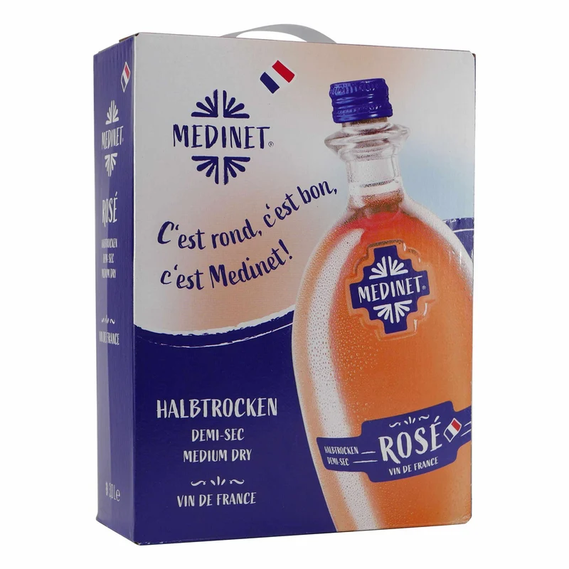 Medinet Rosé -halbtrocken- 3,0L BIB