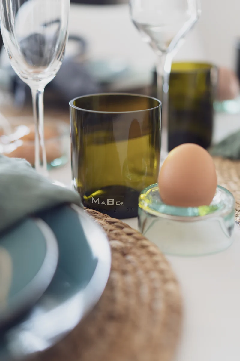 Trink Glas - Upcycling aus der dt. Weinflasche - witzig & ecofriendly - B2B