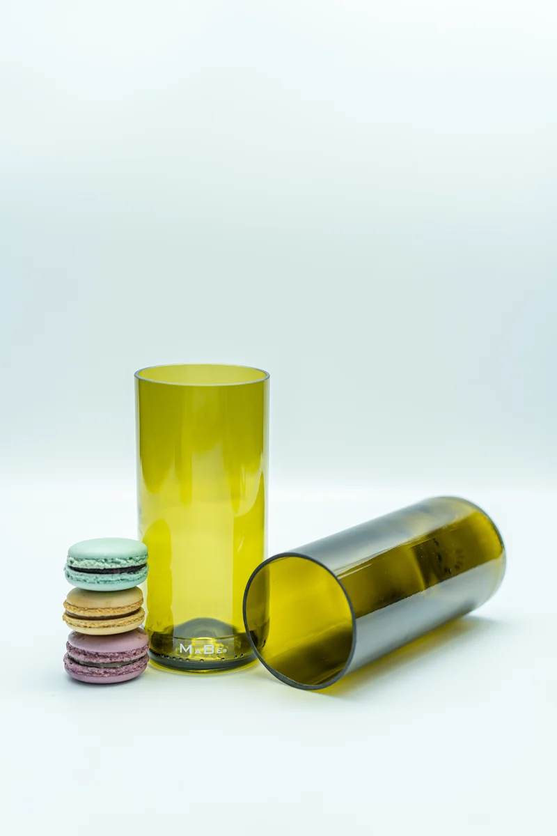 Trink Glas - Upcycling aus der dt. Weinflasche - witzig & ecofriendly - B2B
