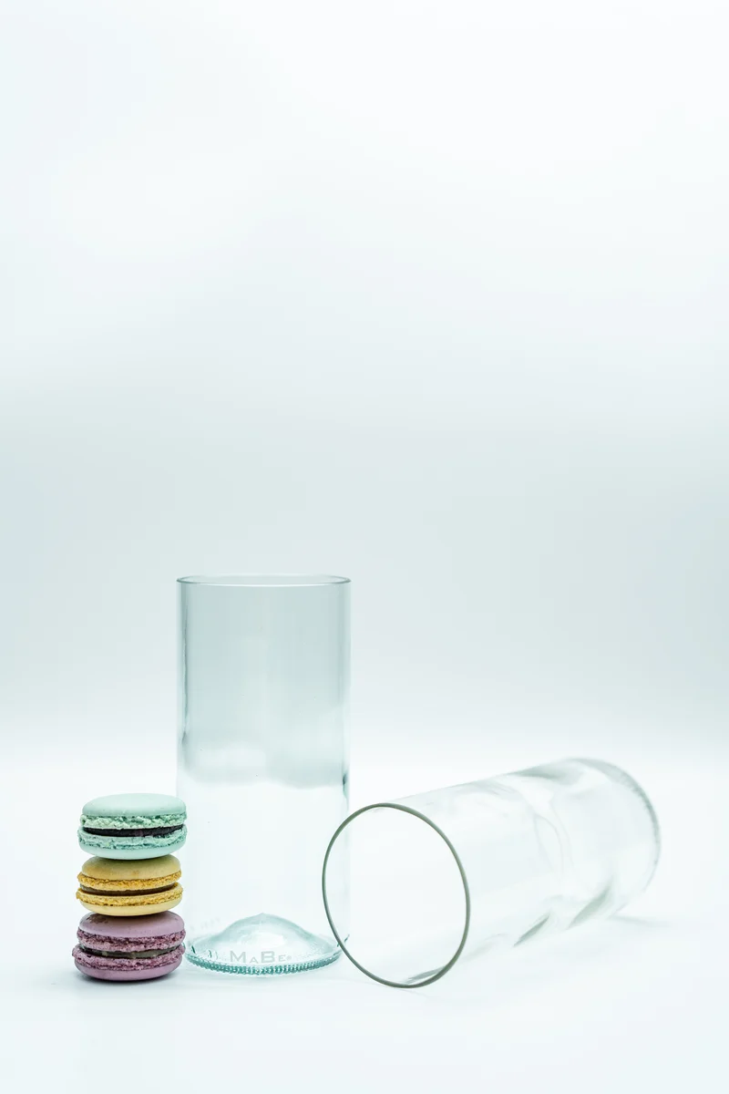 Trink Glas - Upcycling aus der dt. Weinflasche - witzig & ecofriendly - B2B