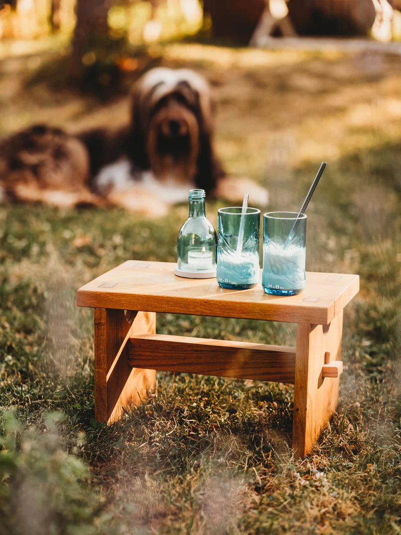 Besonderes Glas 🩵 soft color 🩵 bleu