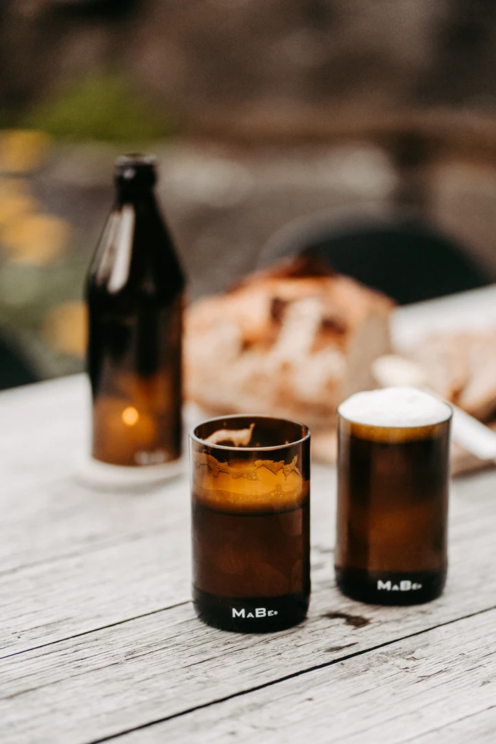 Bierglas 🍺 trink aus der Flasche - aber mit Stil - Upcycling aus der herkömmlichen 0,5l Bierflasche