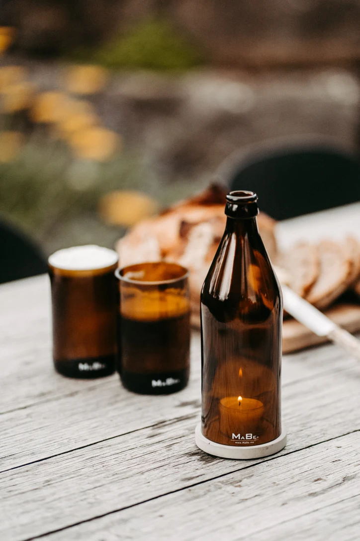 Bierglas 🍺 trink aus der Flasche - aber mit Stil - Upcycling aus der herkömmlichen 0,5l Bierflasche