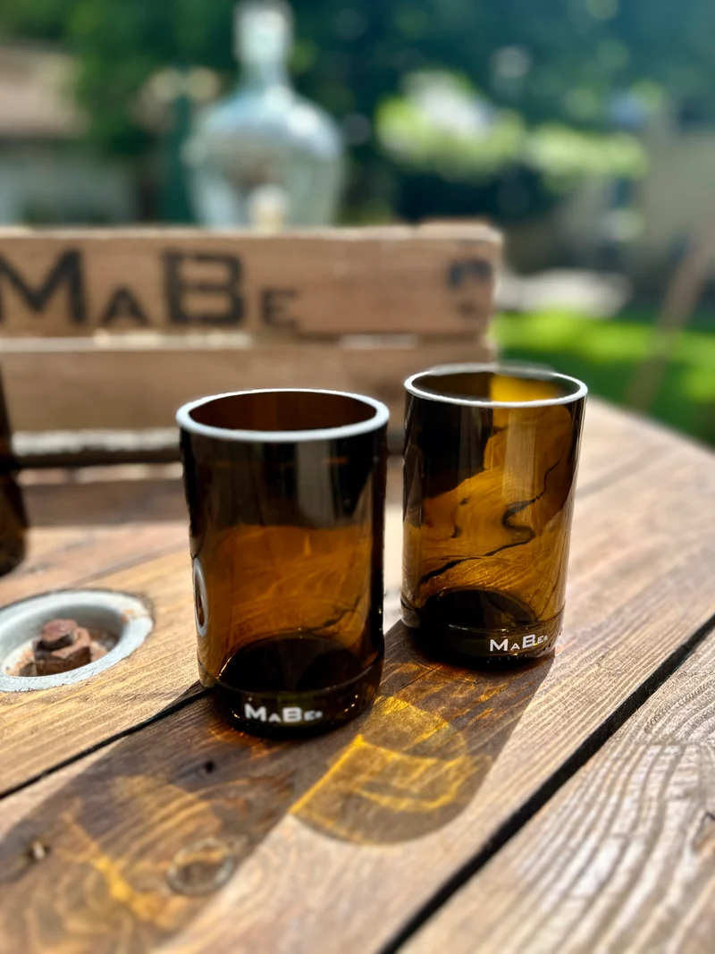 Bierglas 🍺 trink aus der Flasche - aber mit Stil - Upcycling aus der herkömmlichen 0,5l Bierflasche