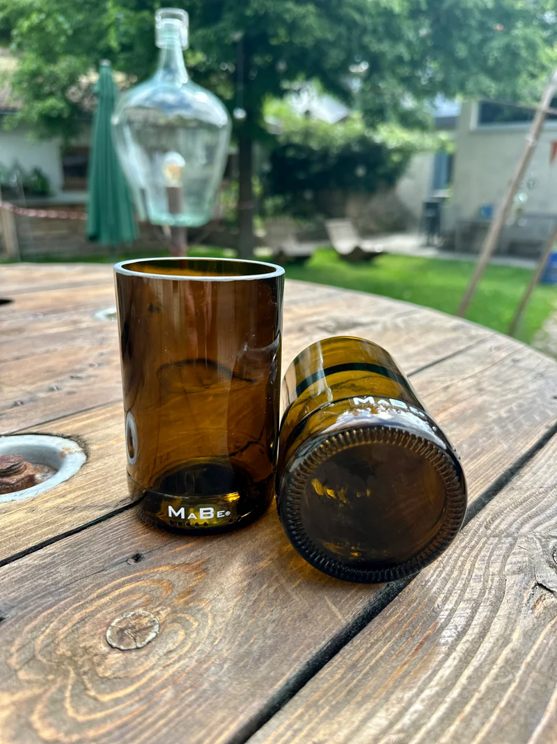 Bierglas 🍺 trink aus der Flasche - aber mit Stil - Upcycling aus der herkömmlichen 0,5l Bierflasche