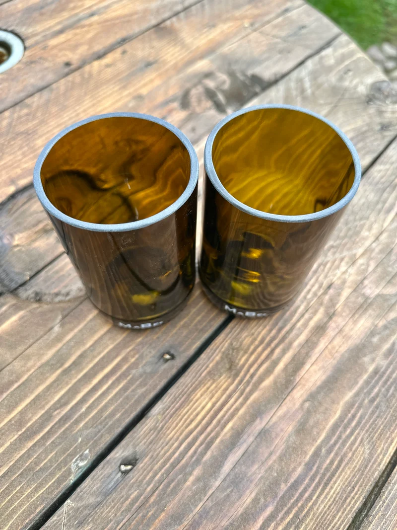 Bierglas 🍺 trink aus der Flasche - aber mit Stil - Upcycling aus der herkömmlichen 0,5l Bierflasche
