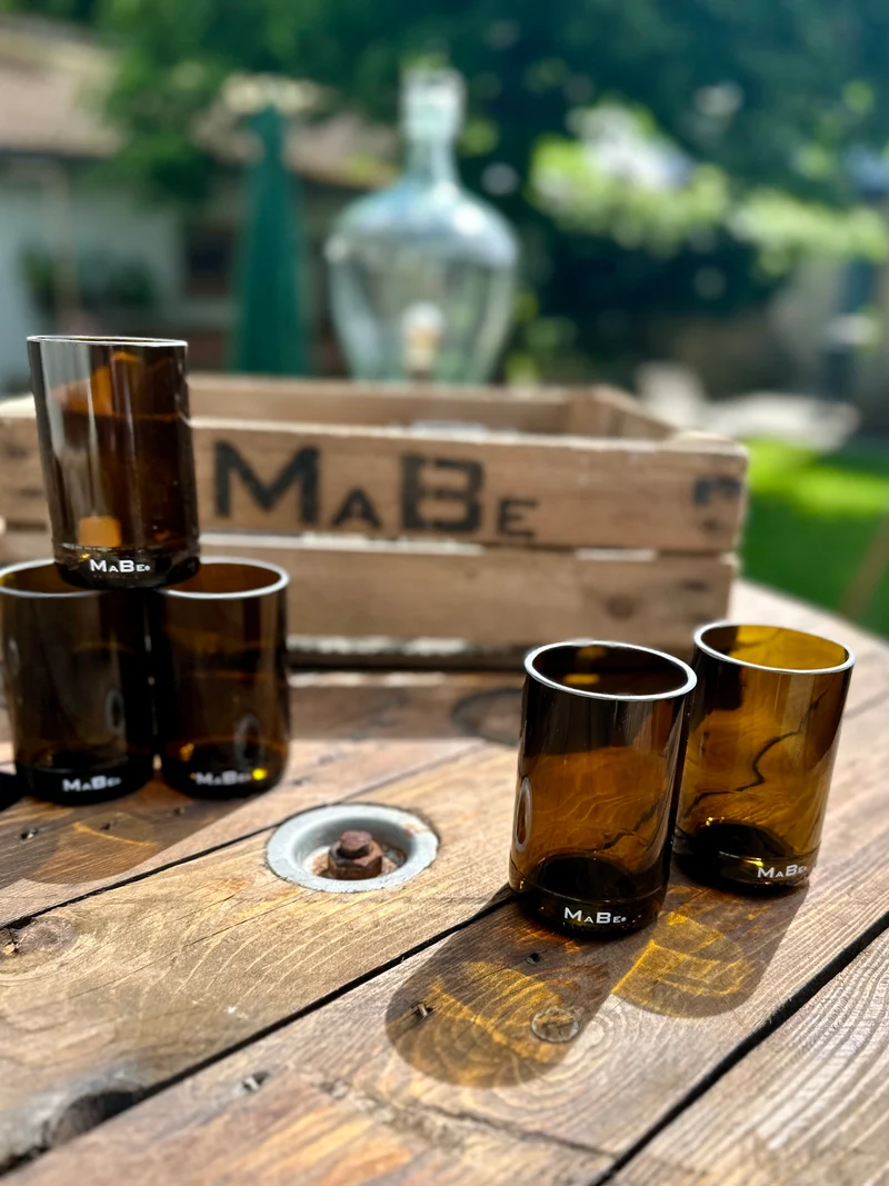 Bierglas 🍺 trink aus der Flasche - aber mit Stil - Upcycling aus der herkömmlichen 0,5l Bierflasche