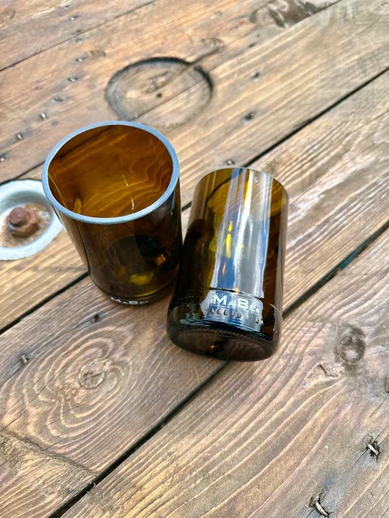 Bierglas 🍺 trink aus der Flasche - aber mit Stil - Upcycling aus der herkömmlichen 0,5l Bierflasche