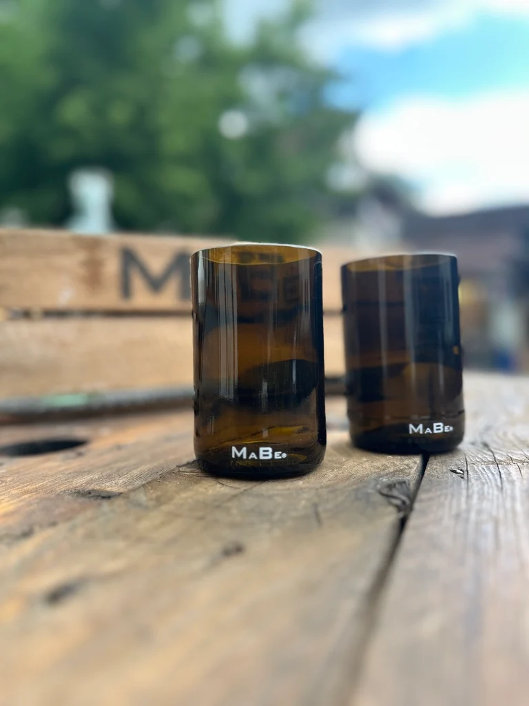 Bierglas 🍺 trink aus der Flasche - aber mit Stil - Upcycling aus der herkömmlichen 0,5l Bierflasche