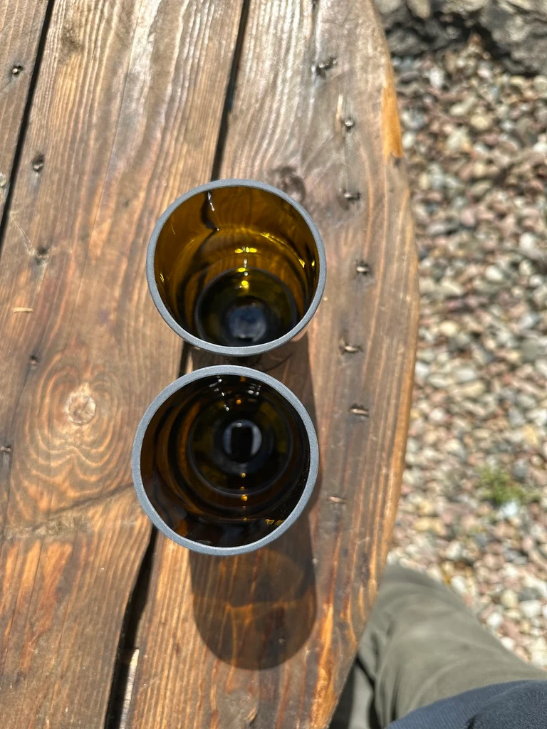 Bierglas 🍺 trink aus der Flasche - aber mit Stil - Upcycling aus der herkömmlichen 0,5l Bierflasche