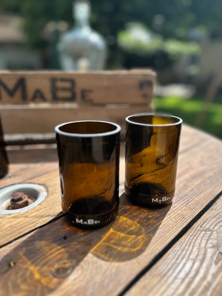 Bierglas 🍺 trink aus der Flasche - aber mit Stil - Upcycling aus der herkömmlichen 0,5l Bierflasche