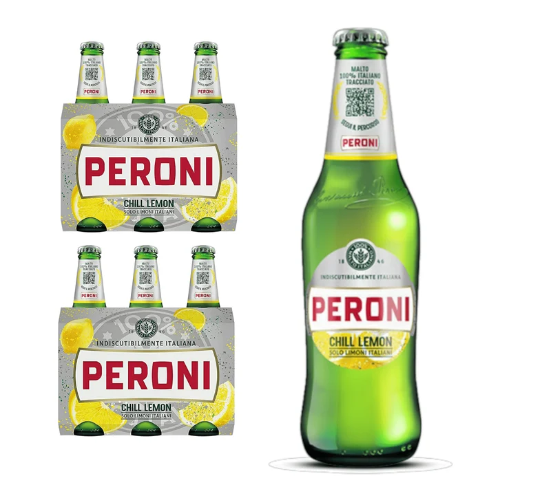 Peroni Bier Chill Lemon 0,33l- Radler aus Italien mit 2% Vol.