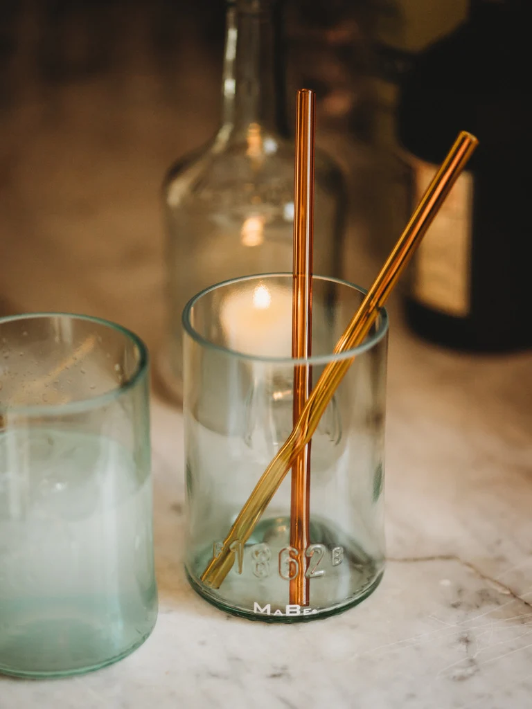 Fledermaus Glas 🦇 oder Vase ? Upcycling aus der Rum Flasche