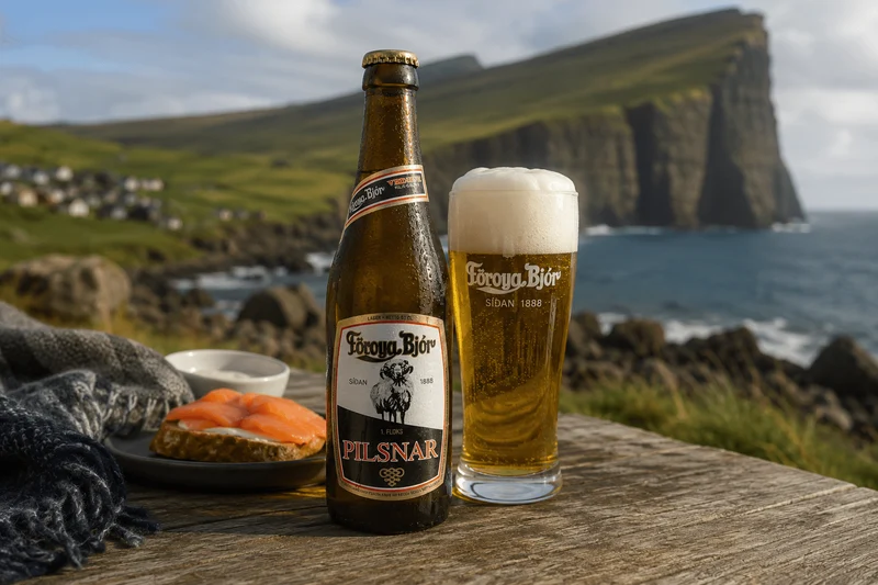 Föroya Bjor Pilsnar 0,33l – Bier von den Färöer 4,6% Vol.