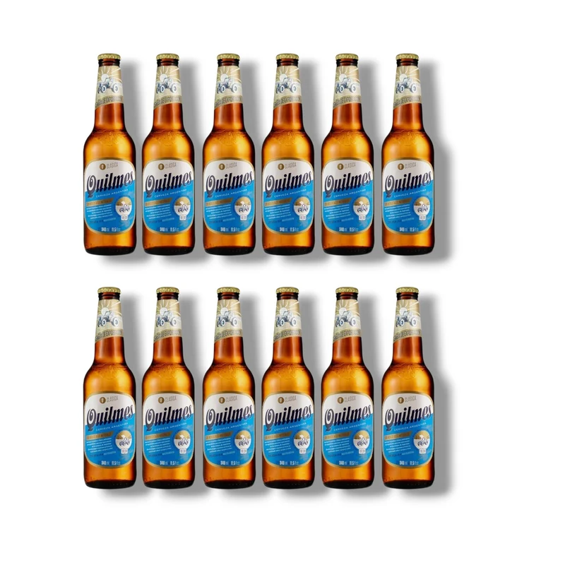 Quilmes Cerveza 0,34l– Argentinisches Lagerbier 4,9 % Vol.