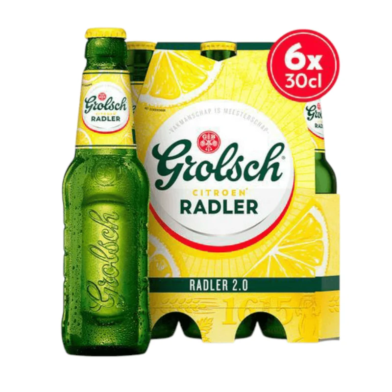 Grolsch Radler Zitrone 0,3l- Das besondere Radler mit 2% Vol.