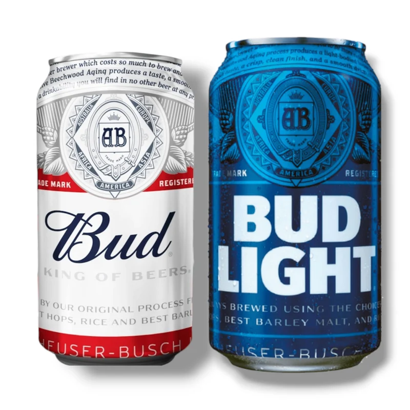 Bud & Bud Light 355ml – Der perfekte Duo-Genuss aus Amerika