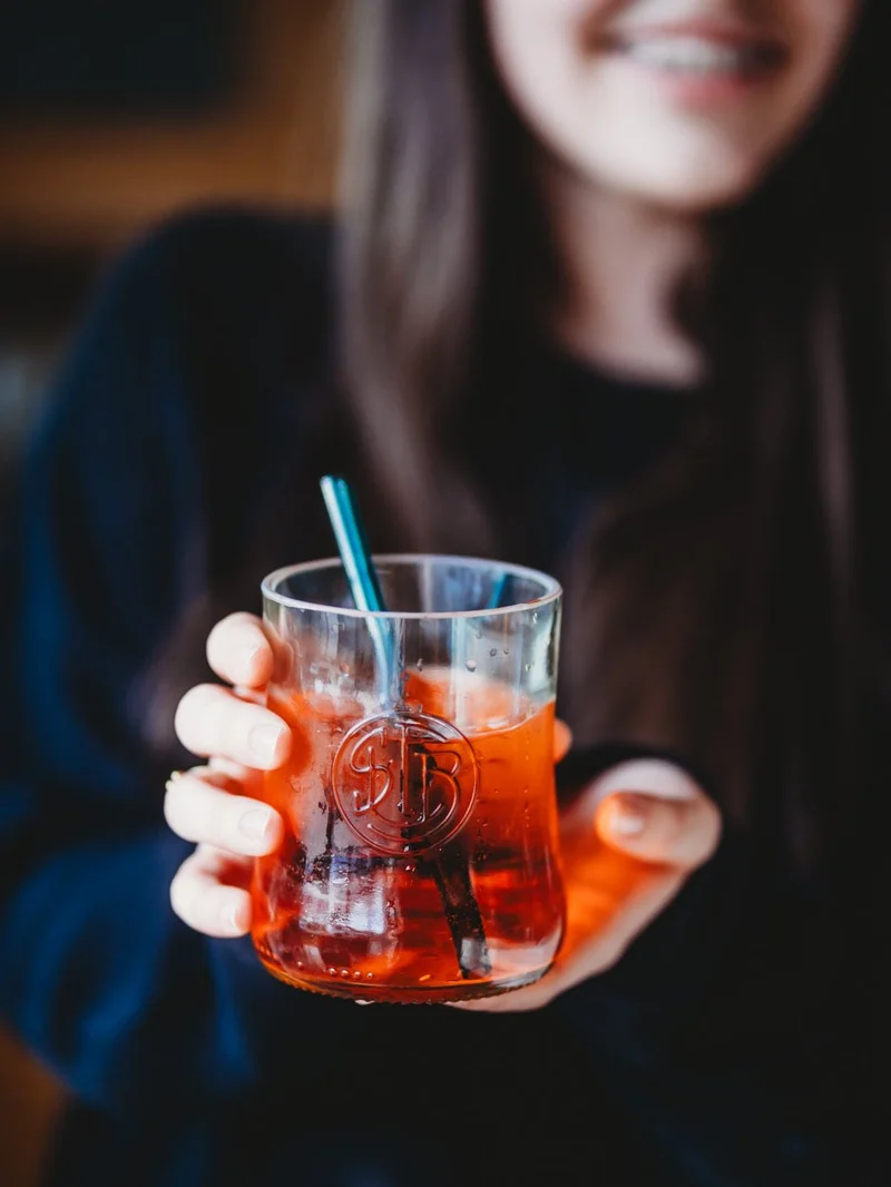 ☀️ das NEUE APEROL Glas 🧡 🍊 aus der Literflasche gefertigt - toll für Longdrinks