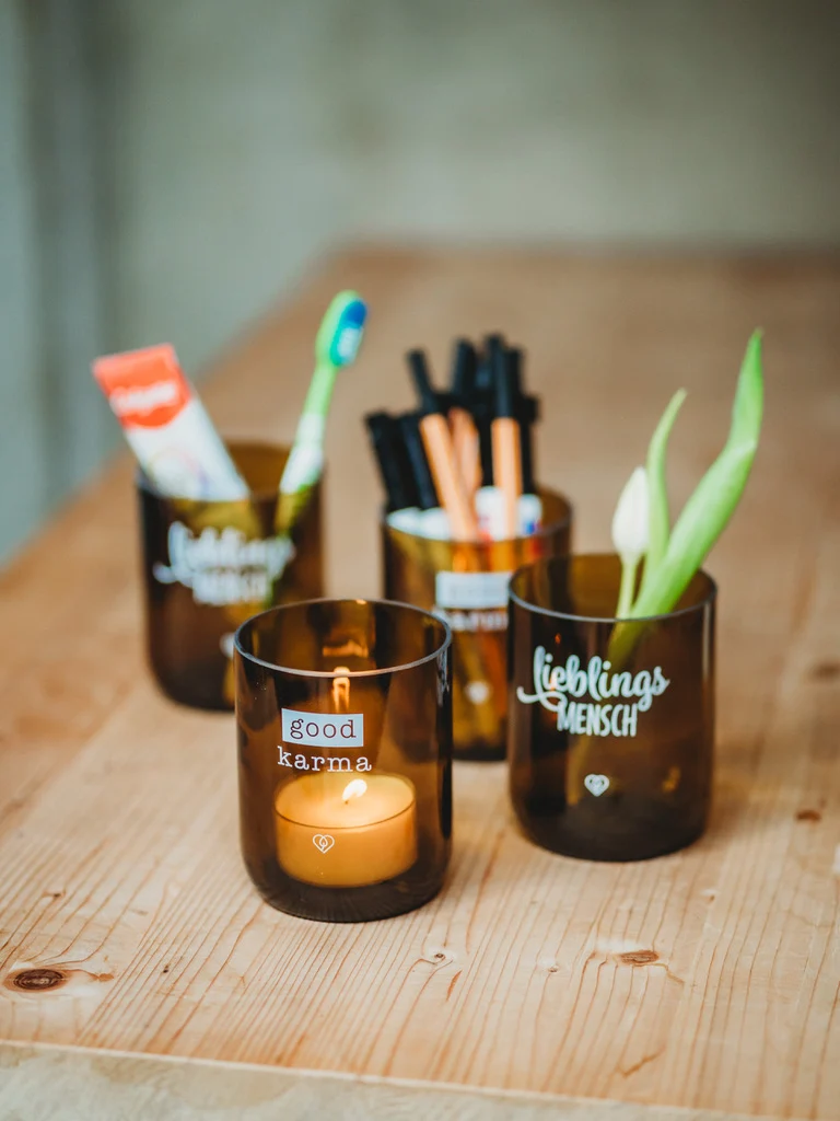 Trinkglas - Vase - Teelichthalter - Zahnputzbecher oder für Stifte ?