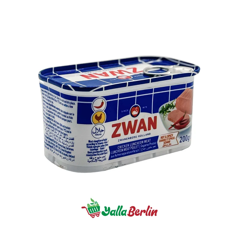 ZWAN HUHN LUNCHEON FLEISCH SCHARF (200 Gr)