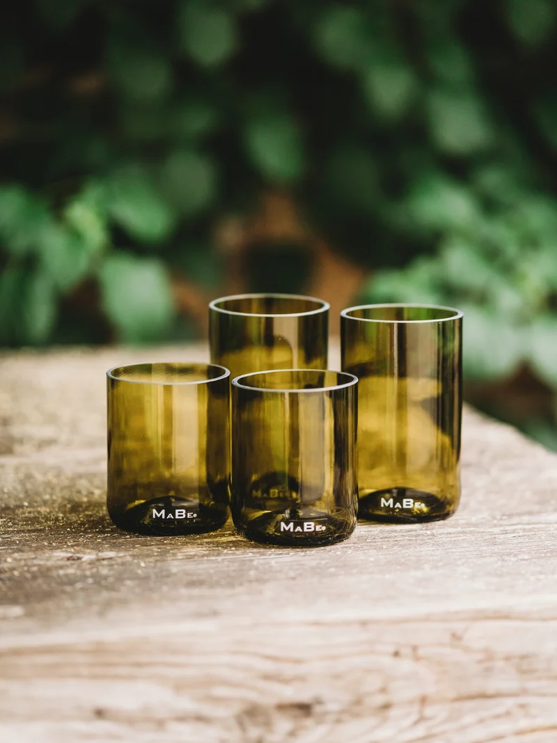 Trink Glas - 350 ml - witzig & nachhaltig, fair YEAH - aus der 0,7l Flasche - B2B