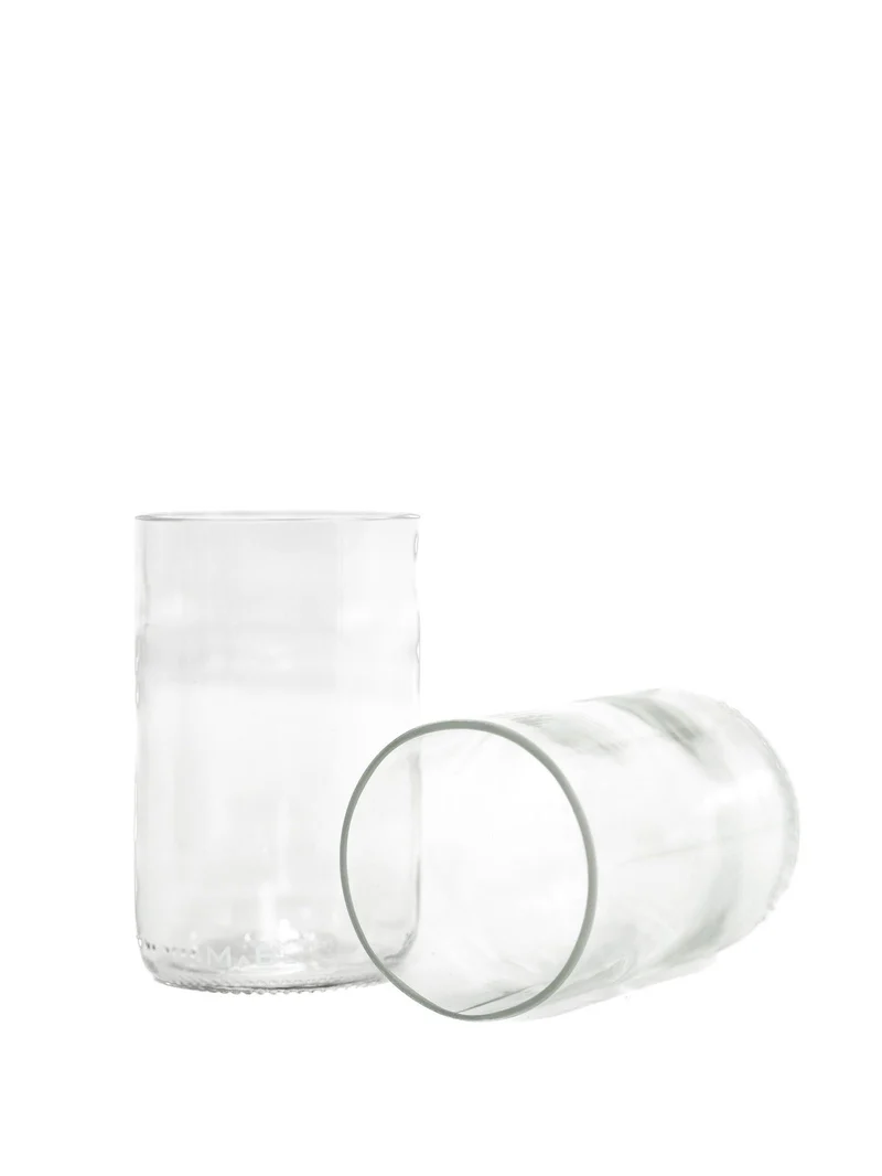 Trink Glas - 350 ml - witzig & nachhaltig, fair YEAH - aus der 0,7l Flasche - B2B