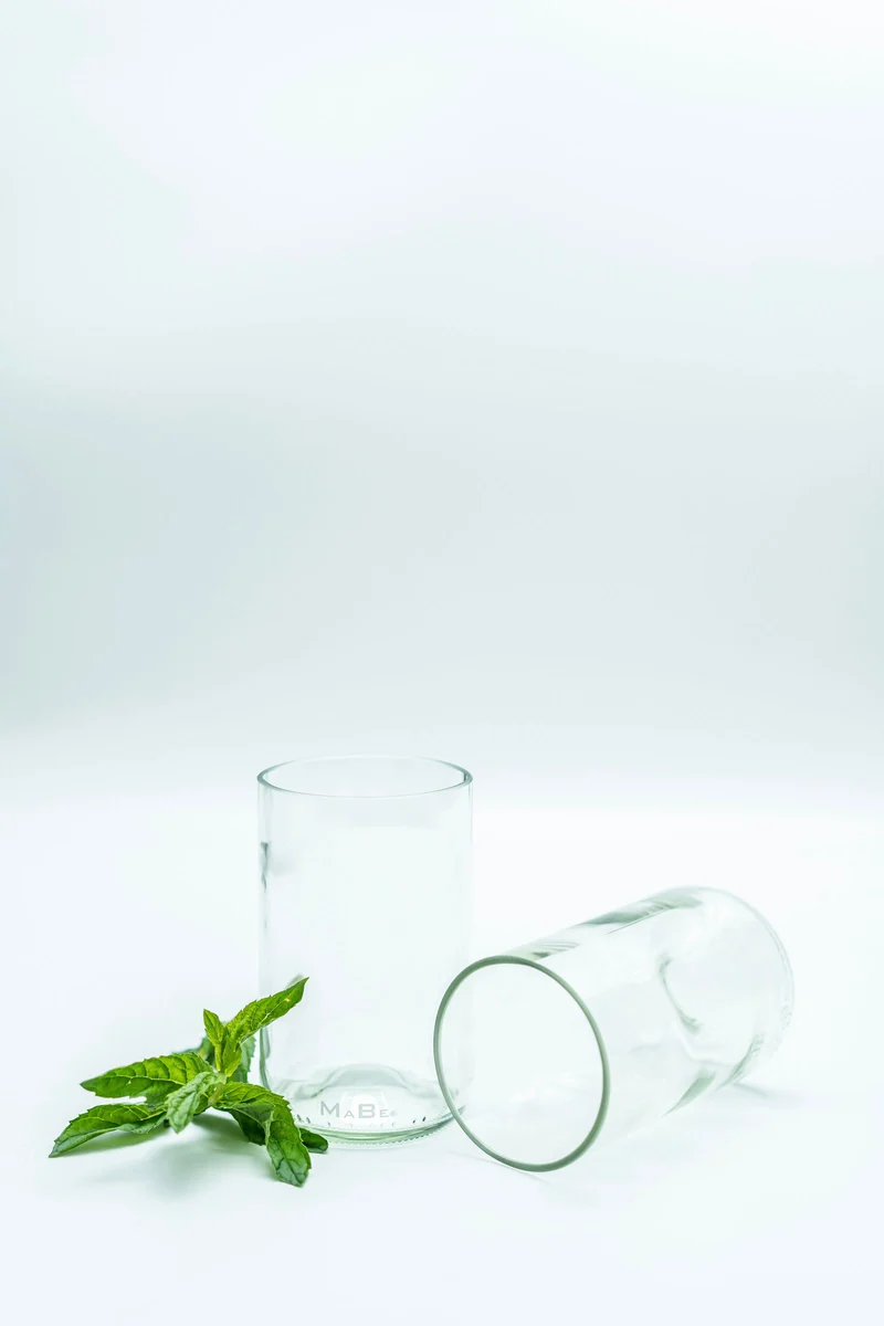 Trink Glas - 350 ml - witzig & nachhaltig, fair YEAH - aus der 0,7l Flasche - B2B