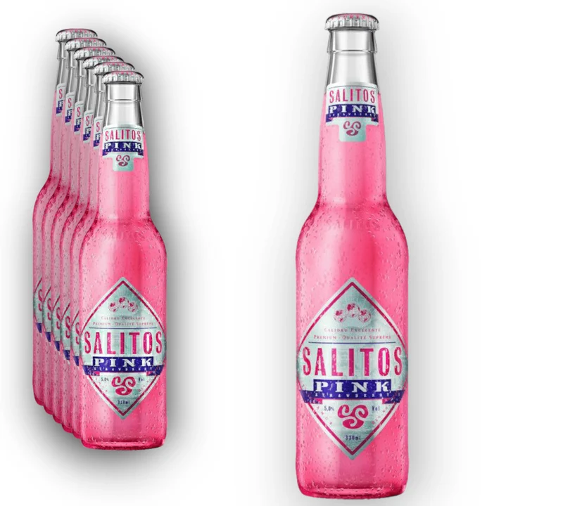 Salitos Pink Strawberry 0,33l – Biermischgetränk mit Erdbeergeschmack