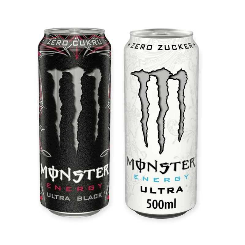 Monster Energy Mix – Ultra Black & Ultra White 0,5l | Zuckerfrei | Energy Drink Duo