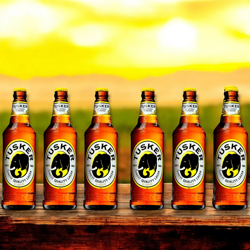 Tusker Lager Bier 0,5l– Kenianisches Premium Bier 4,2% Vol.