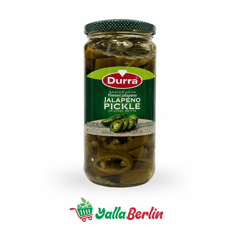 Durra Eingelegte Jalapeño-Scheiben 450gr