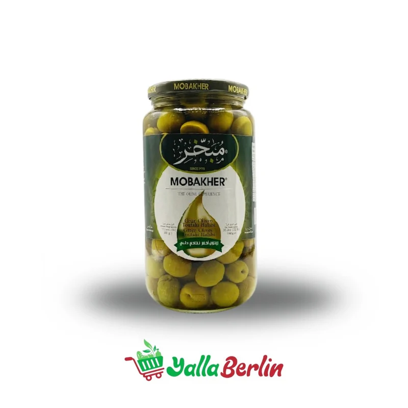 Mobakher Grüne Oliven – Toufahi Halabi – 1250 gr