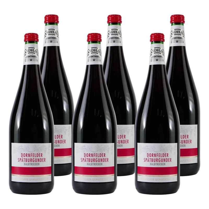 Landhaus Dornfelder Spätburgunder -halbtrocken- (6 x 1,0L)