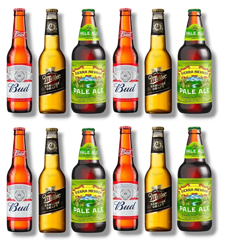 Amerikanisches Bier-Set – Bud, Miller & Sierra Nevada