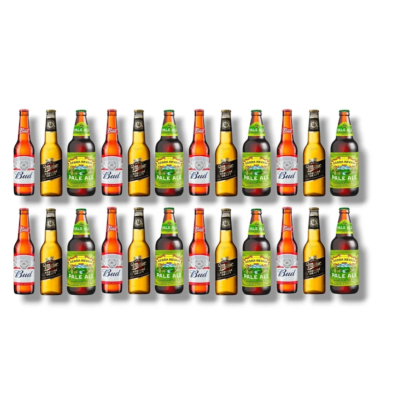 Amerikanisches Bier-Set – Bud, Miller & Sierra Nevada