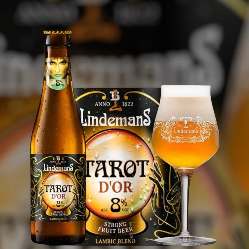 Lindemans Tarot D'or 0,25l - belgisches Exoticfruit Bier mit 8% Vol.