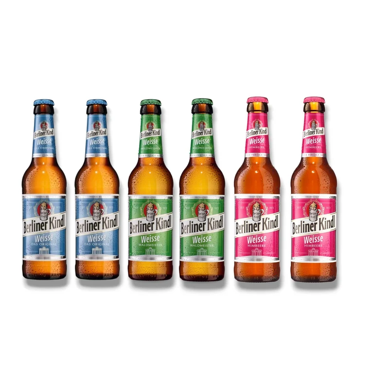Berliner Kindl Weisse Mix 0,33l– Original, Waldmeister & Himbeere
