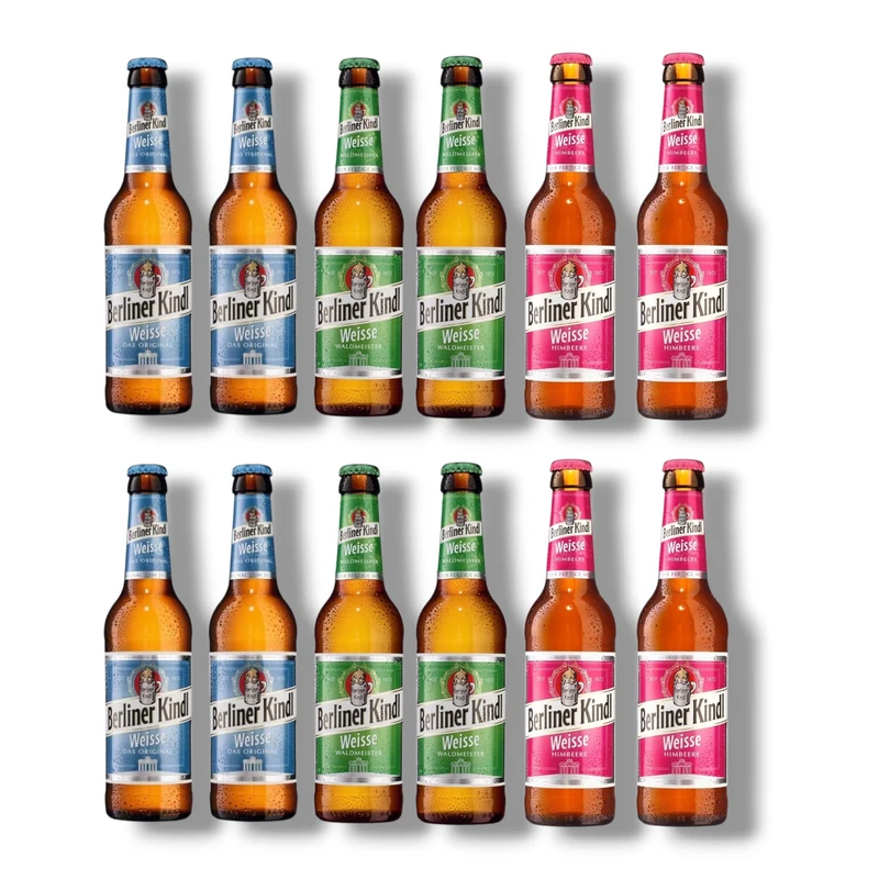 Berliner Kindl Weisse Mix 0,33l– Original, Waldmeister & Himbeere
