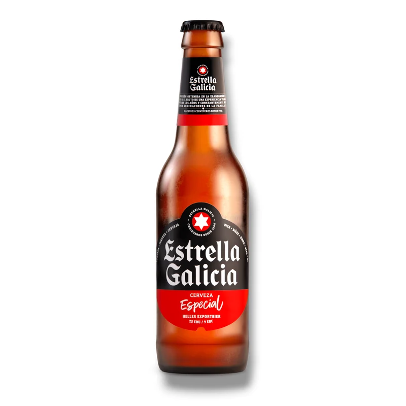 Estrella Galicia Especial Mini 0,20l- Premium Lagerbier aus Spanien mit 5,5% Vol.
