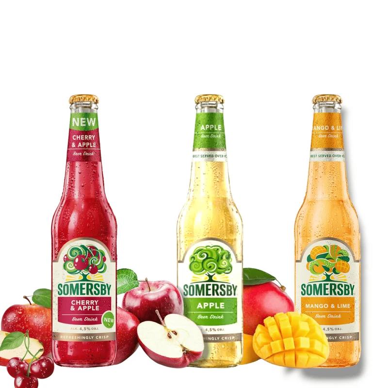 Somersby Cherry Apple 0,4l, Apple 0,4l & Mango Lime 0,4l