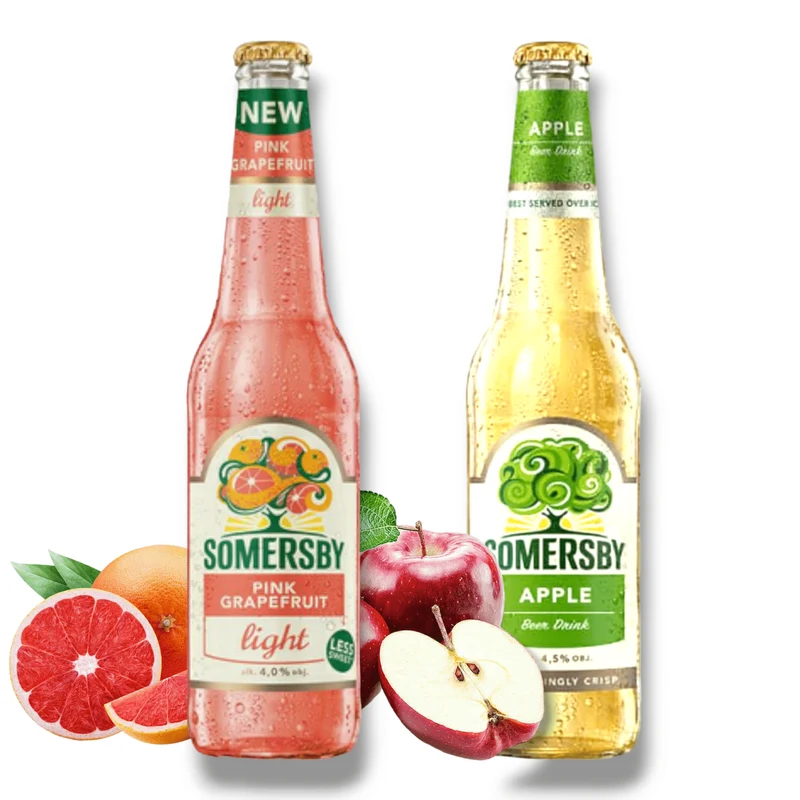 Somersby Pink Grapefruit light 0,4l & Somersby Apple 0,4l