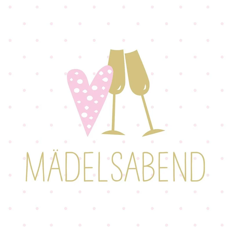 Cheers Mädels 🥂 gute Laune Servietten - von ppd