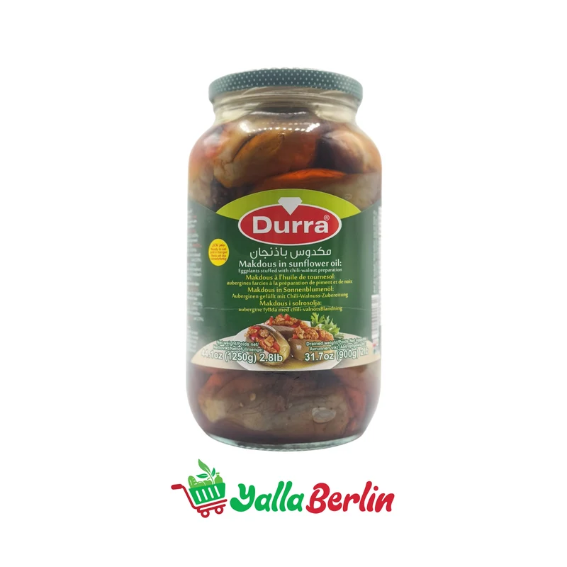 DURRA MAKDOUS IN SONNENBLUMENÖL 1250 Gr