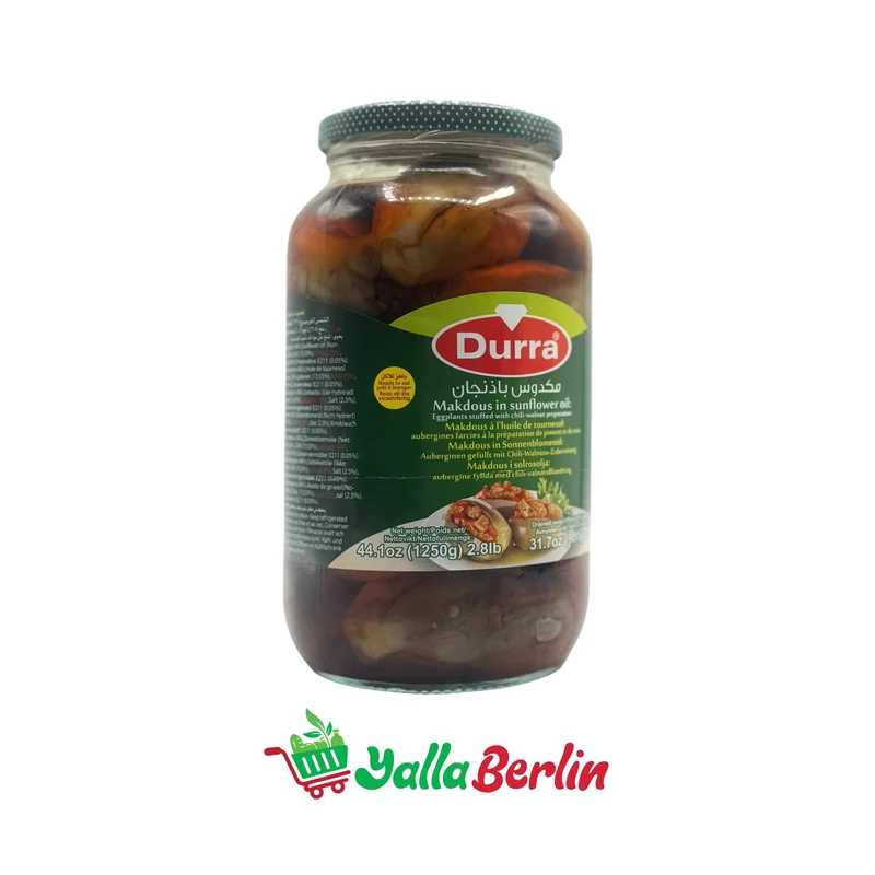 DURRA MAKDOUS IN SONNENBLUMENÖL 1250 Gr