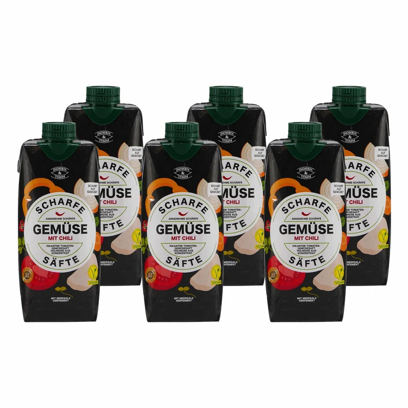 Scharfe Säfte Gemüse (12 x 0,5L)
