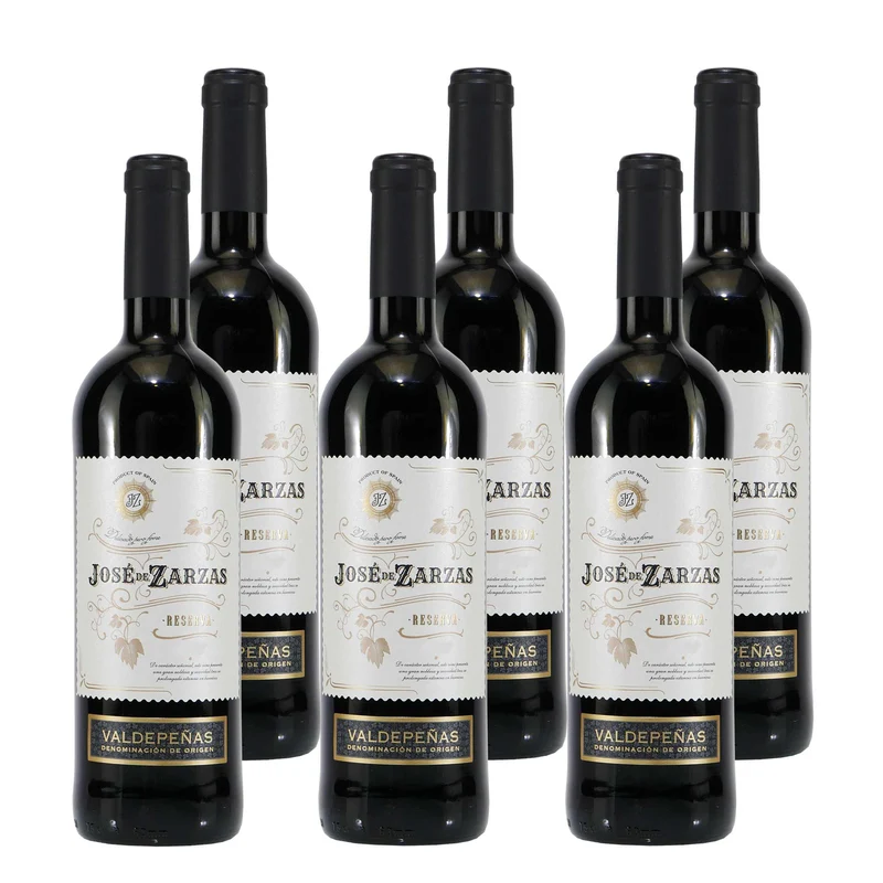 Jose de Zarzas Valdepeñas Reserva -trocken- (6 x 0,75L)