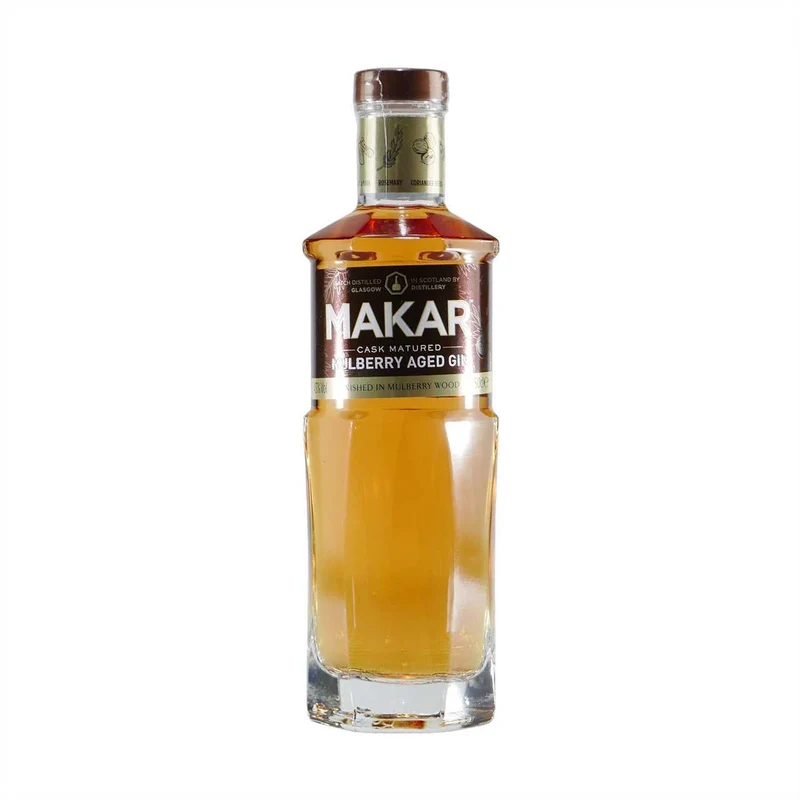 Makar Mulberry Aged Gin mit Geschenk-Holzkiste