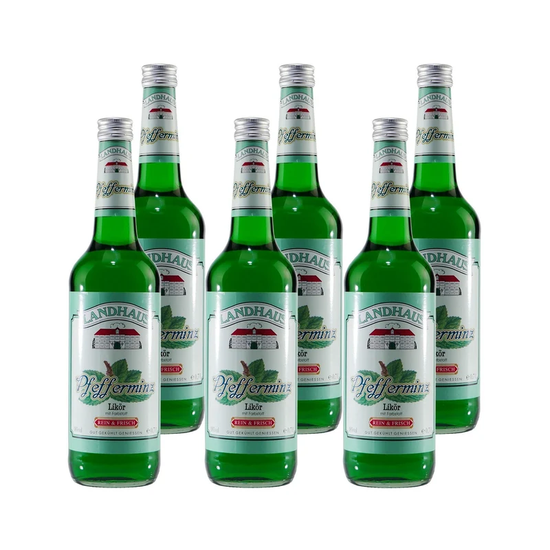 Landhaus Pfefferminz Likör (6 x 0,7L)
