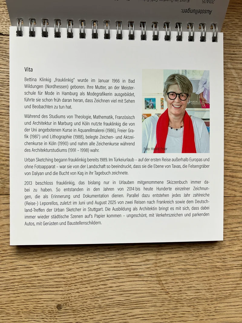 DAS LETZTE MAL IN DIESER ART: Wochenkalender von Bettina Klinkig - Aschaffenburger Skizzen 2026 - Urban Sketching