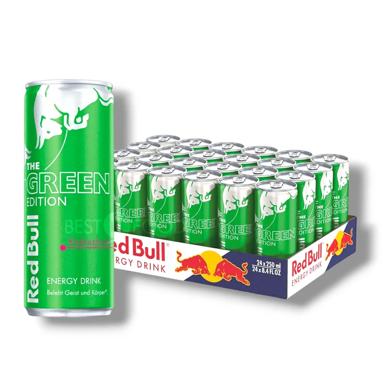 Red Bull Energy Drink Kaktusfrucht – The Green Edition – Dose 250 ml